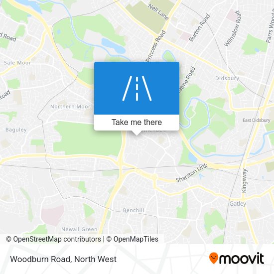 Woodburn Road map