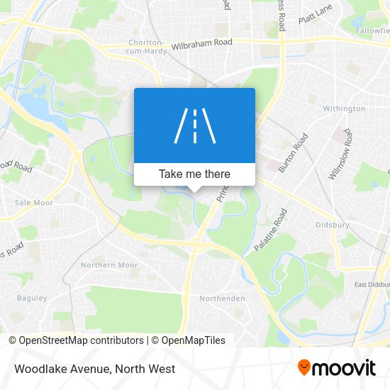 Woodlake Avenue map