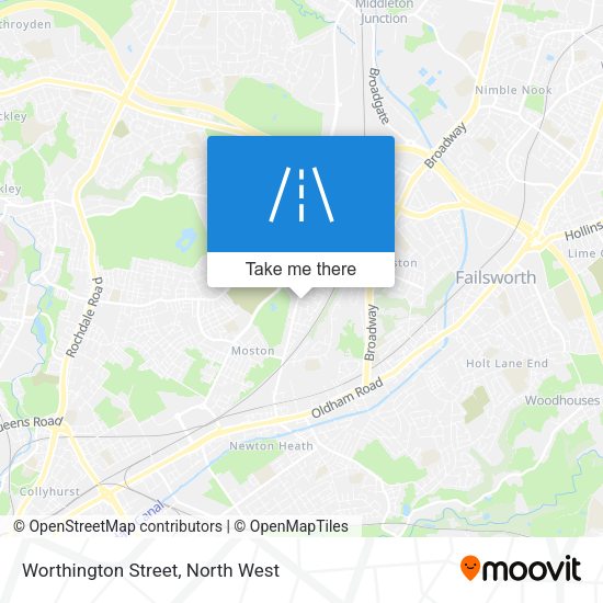 Worthington Street map