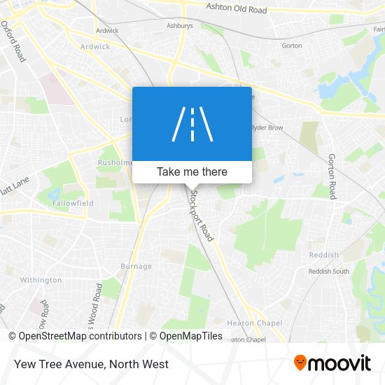 Yew Tree Avenue map