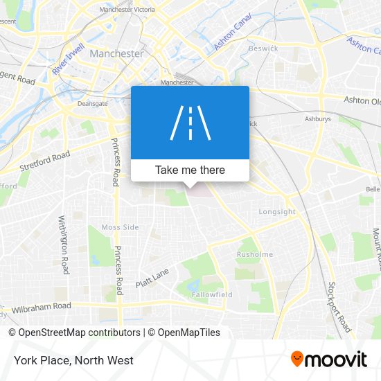 York Place map