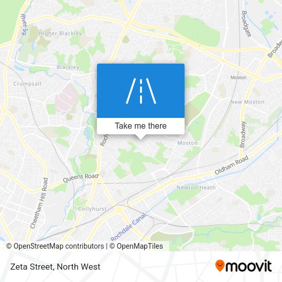 Zeta Street map