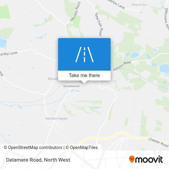 Delamere Road map