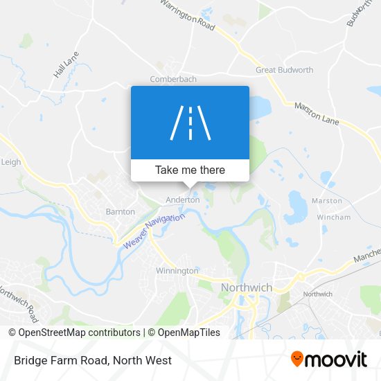 Bridge Farm Road map