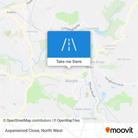 Aspenwood Close map