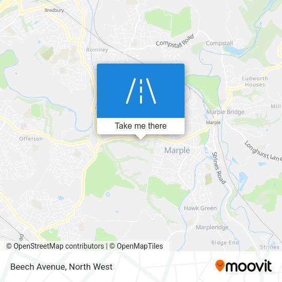 Beech Avenue map