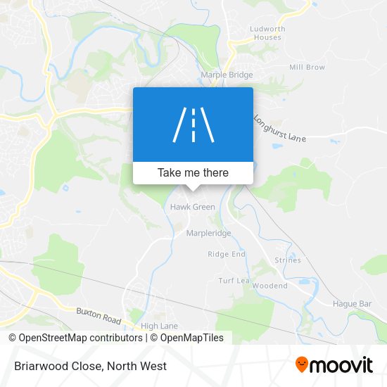 Briarwood Close map