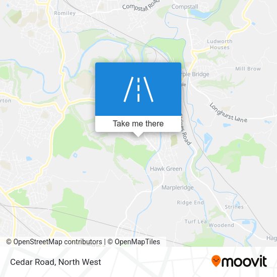 Cedar Road map