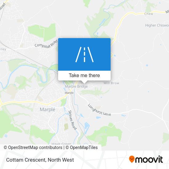 Cottam Crescent map