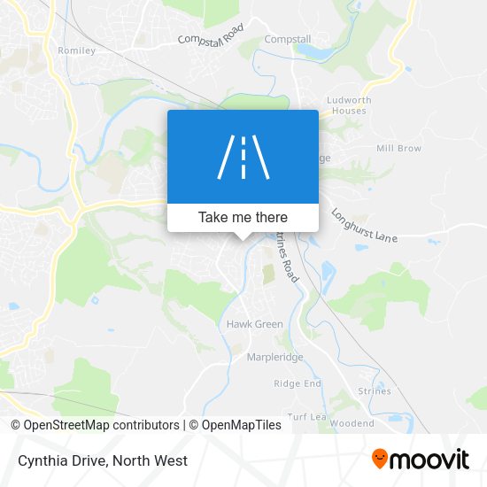 Cynthia Drive map