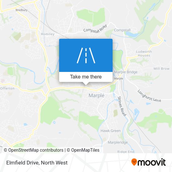 Elmfield Drive map