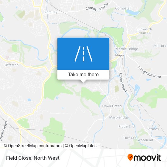 Field Close map
