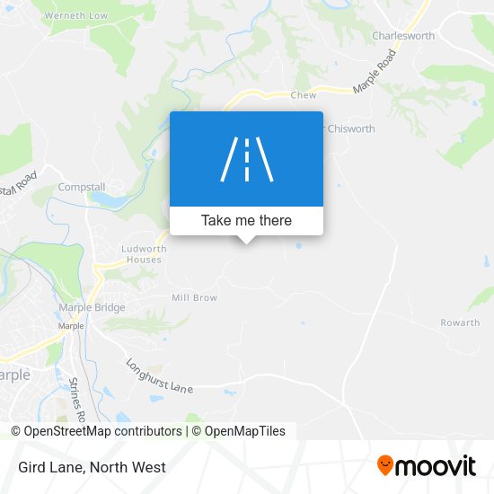 Gird Lane map