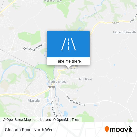 Glossop Road map