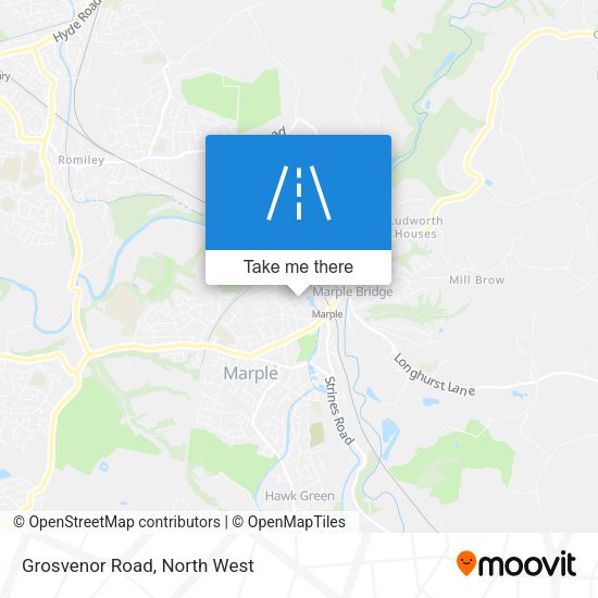 Grosvenor Road map