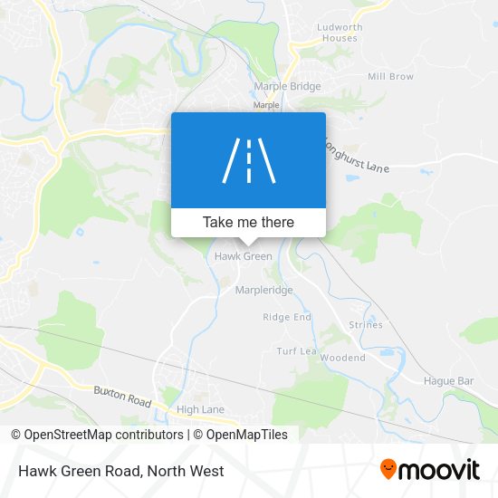 Hawk Green Road map