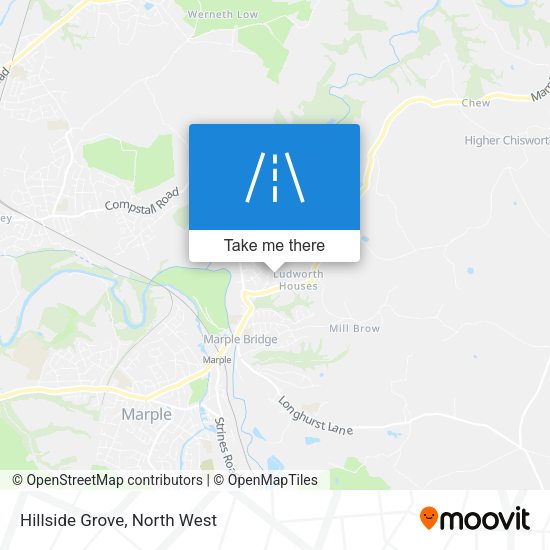 Hillside Grove map