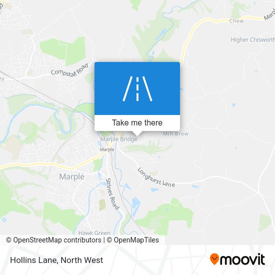 Hollins Lane map