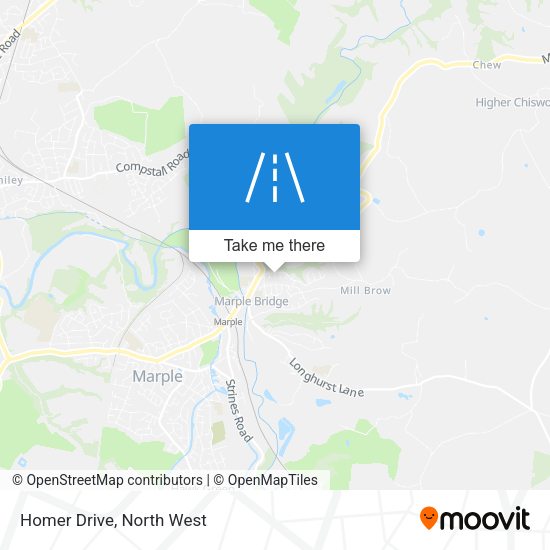 Homer Drive map