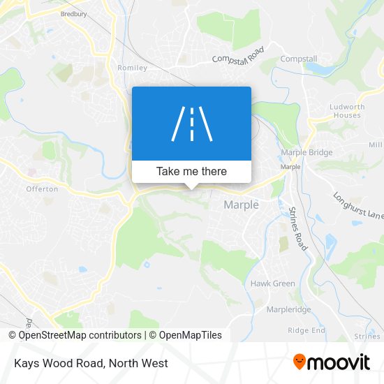 Kays Wood Road map