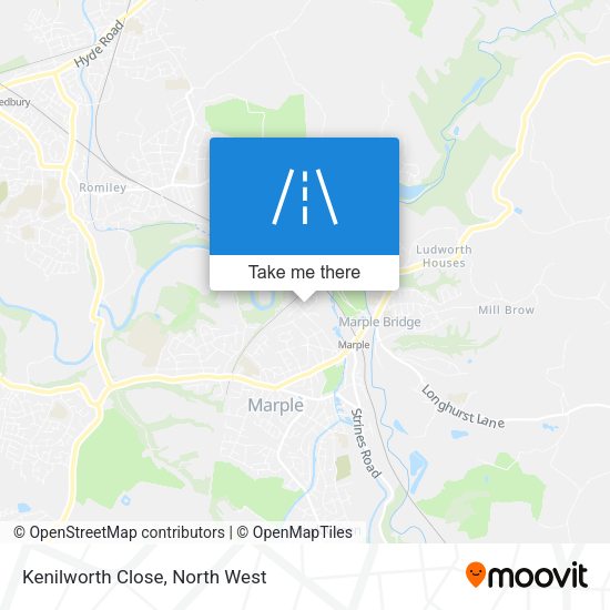 Kenilworth Close map