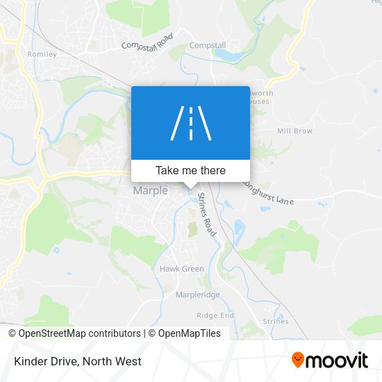 Kinder Drive map