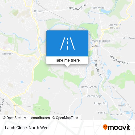 Larch Close map