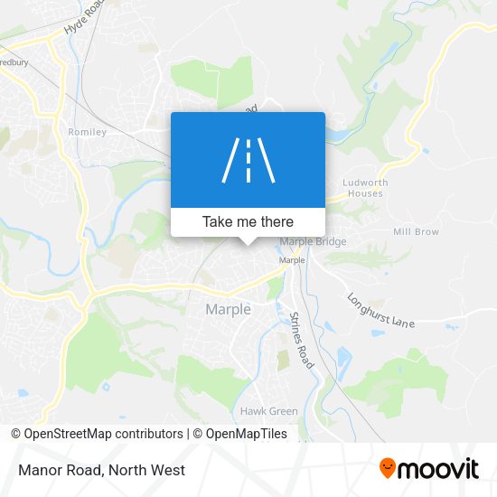 Manor Road map