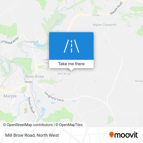 Mill Brow Road map