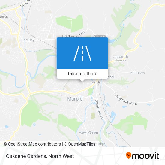 Oakdene Gardens map
