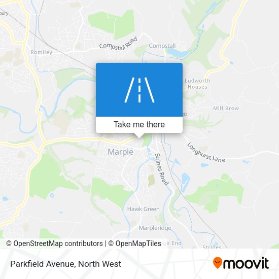 Parkfield Avenue map