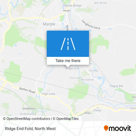 Ridge End Fold map