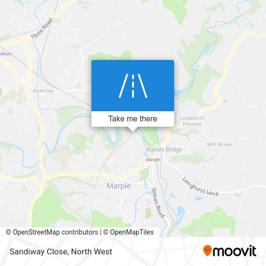 Sandiway Close map