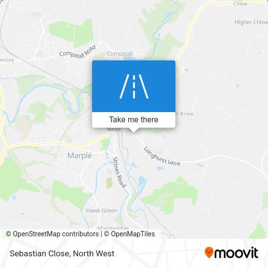 Sebastian Close map