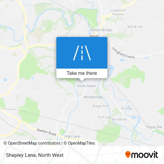 Shepley Lane map