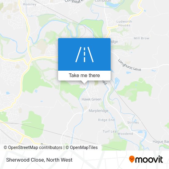 Sherwood Close map