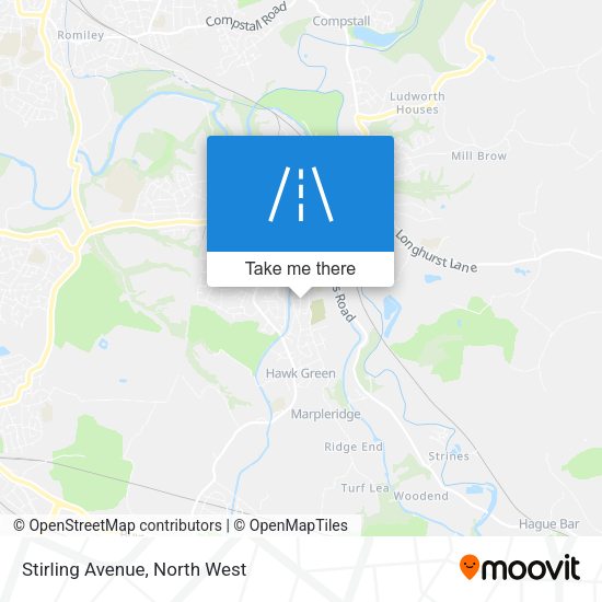 Stirling Avenue map
