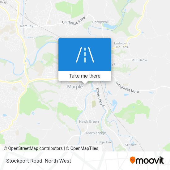 Stockport Road map