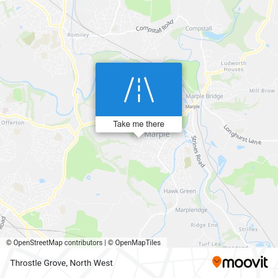Throstle Grove map