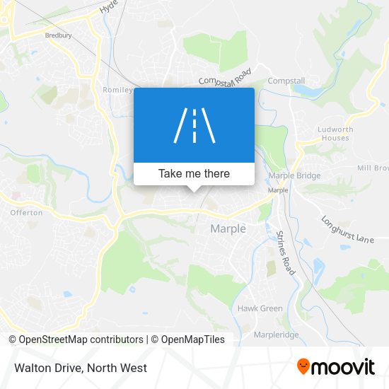 Walton Drive map
