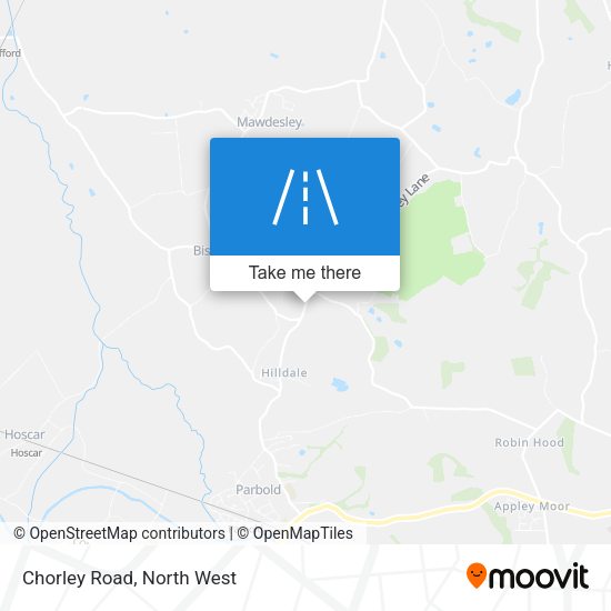 Chorley Road map