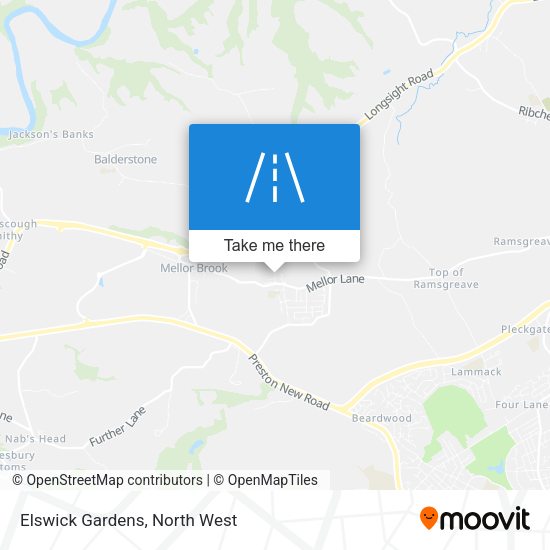 Elswick Gardens map