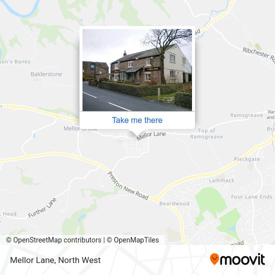 Mellor Lane map