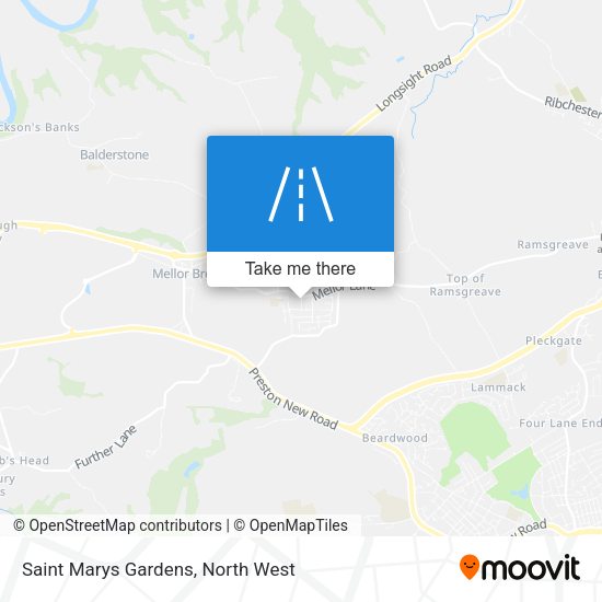 Saint Marys Gardens map