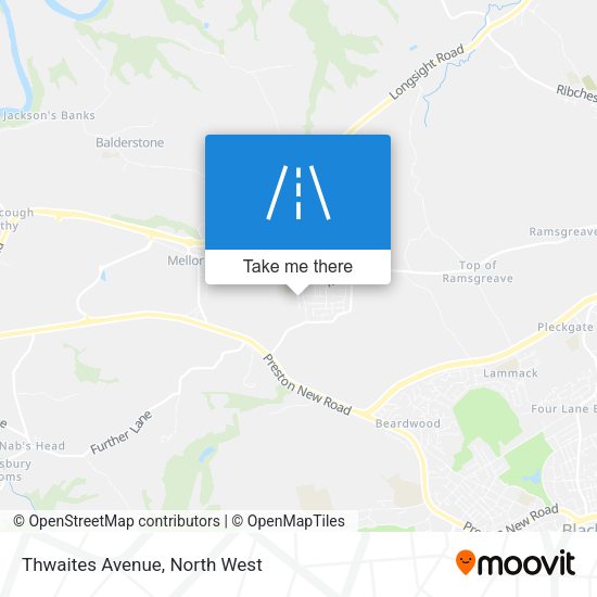 Thwaites Avenue map