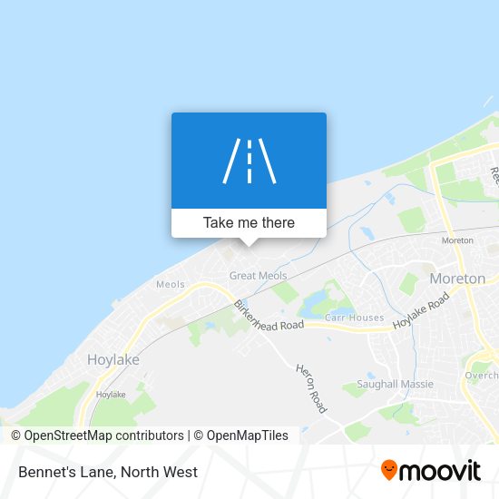 Bennet's Lane map