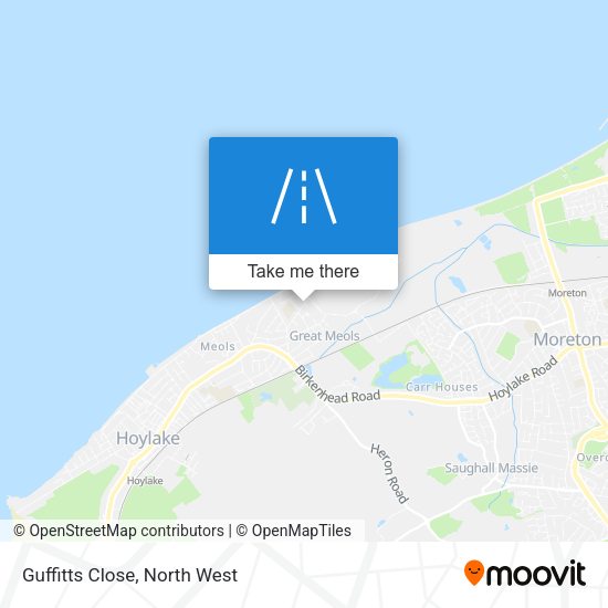Guffitts Close map