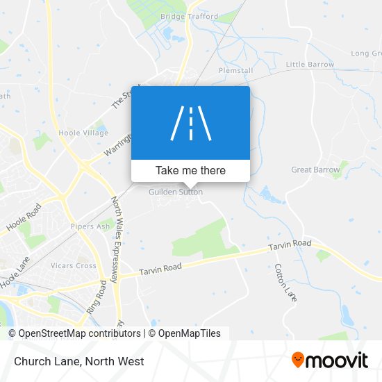 Church Lane map