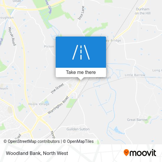 Woodland Bank map