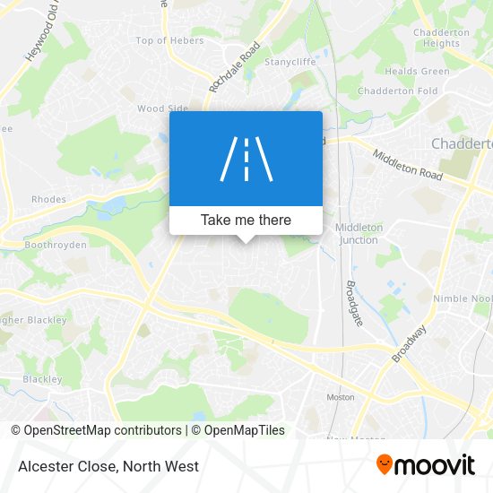Alcester Close map